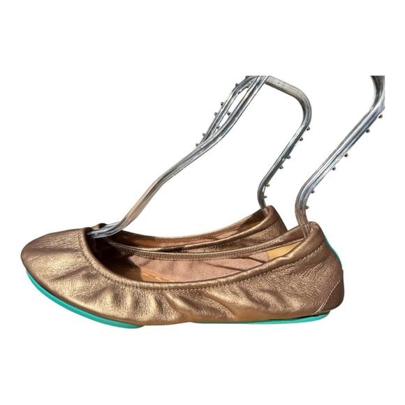 Tieks Metallic Bronze Ballet Flat Leather Women size 9 - Picture 2 of 6